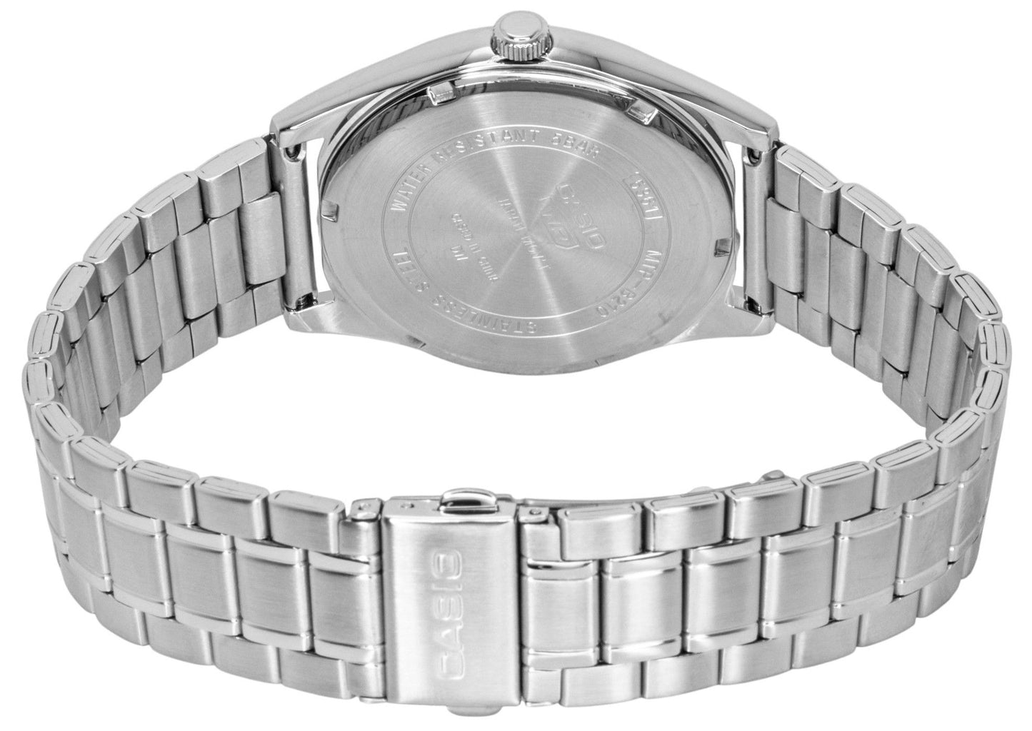 Casio Standard Analog Edelstahl White Dial Quarz MTP-B210D-7AV Herrenuhr
