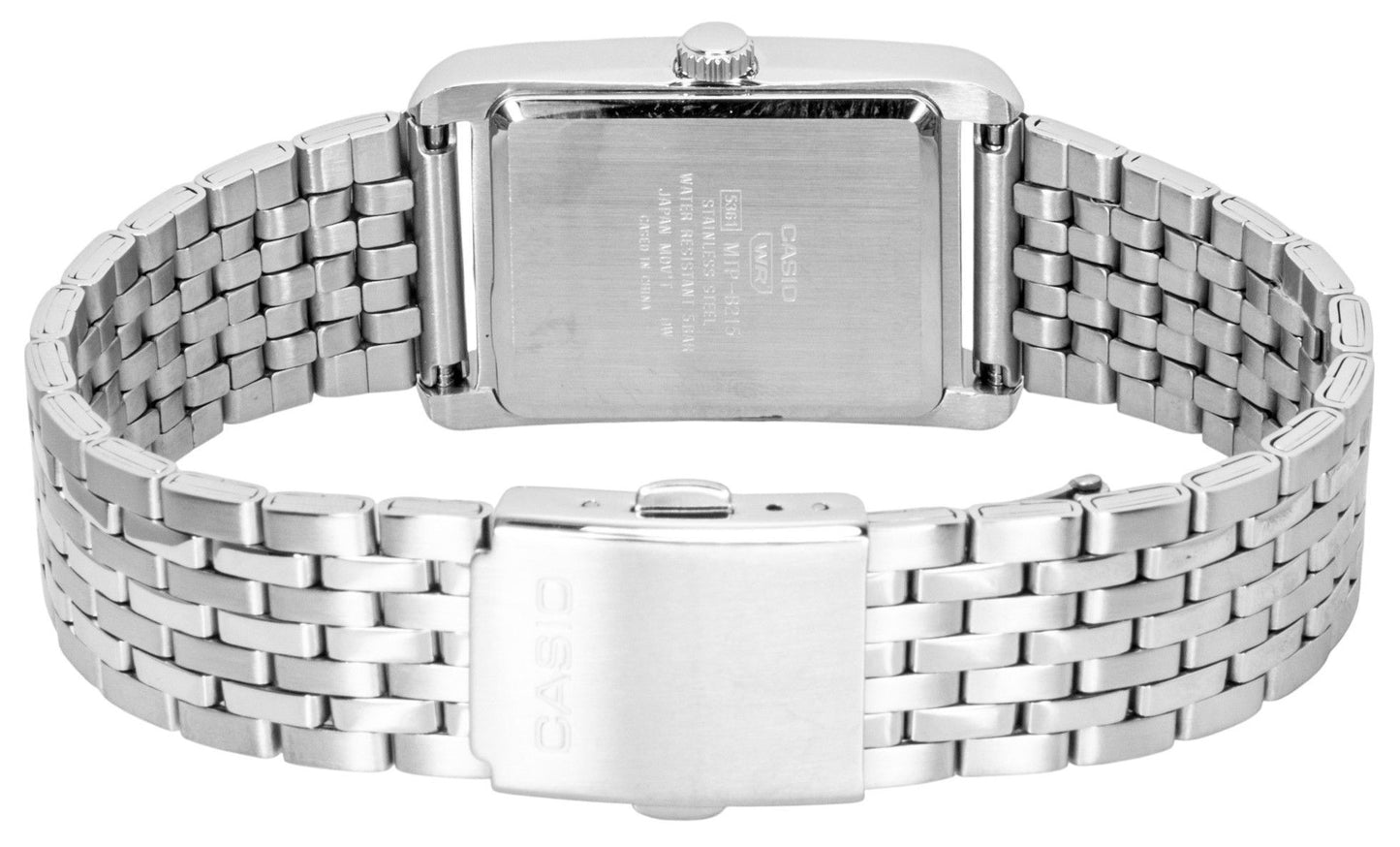 Casio Analog Edelstahl Graues Zifferblatt Quarz MTP-B215D-8AV Herrenuhr