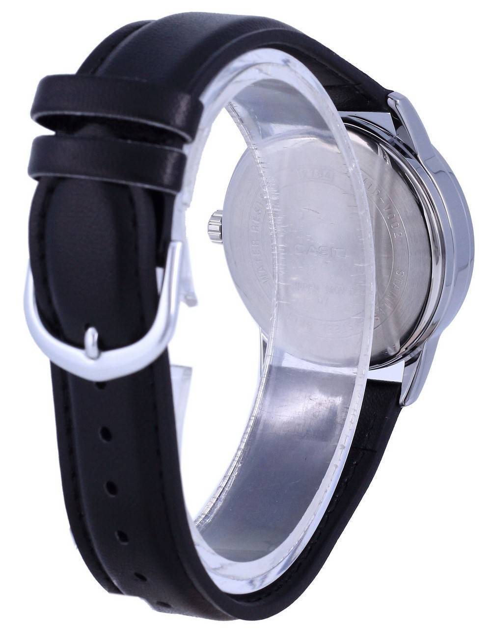 Casio Silberfarbenes Zifferblatt Edelstahl Analog Quarz MTP-V002L-7B3 MTPV002L-7 Herrenuhr