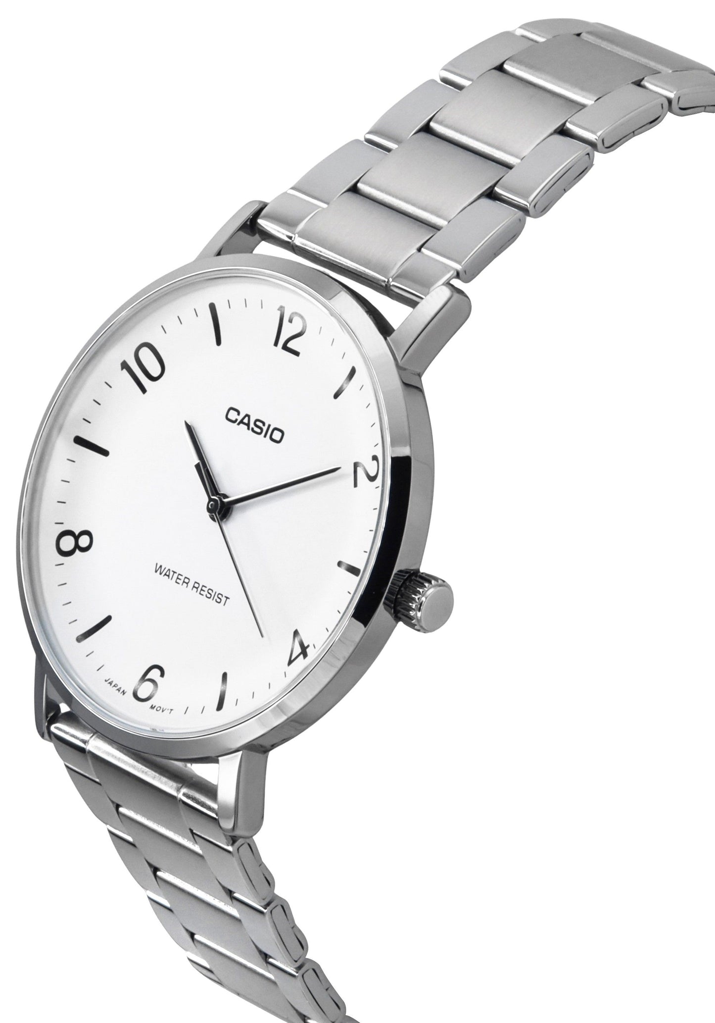 Casio Standard Analog Edelstahl White Dial Quarz MTP-VT03D-7B Herrenuhr