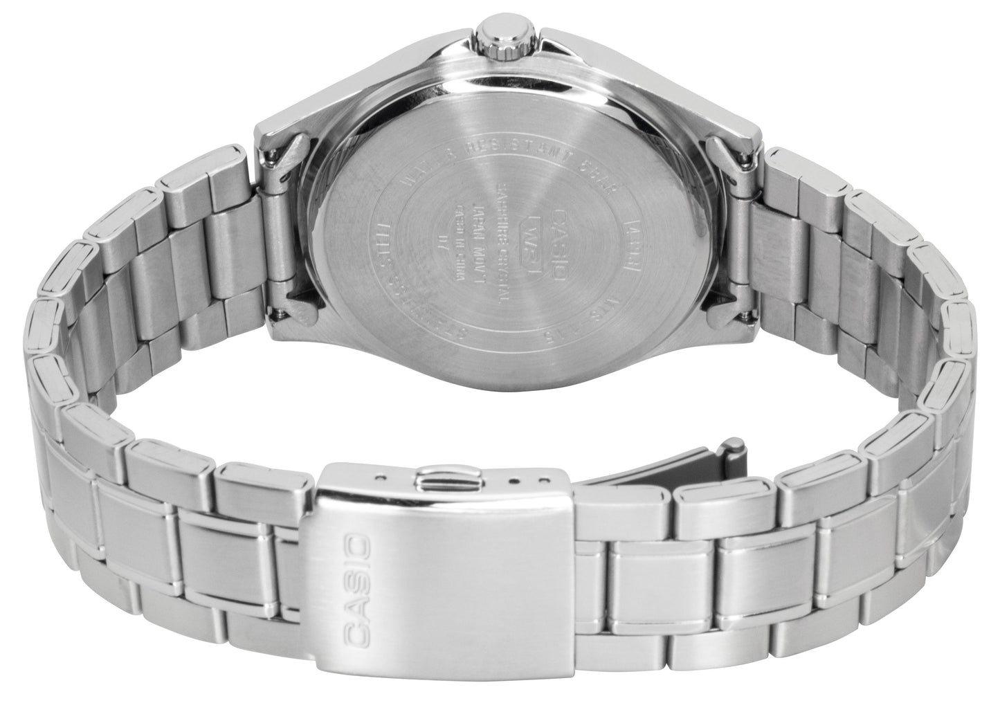 Casio Standard Analog Edelstahl Light Blaues Zifferblatt Quarz MTS-115D-2A2V Herrenuhr
