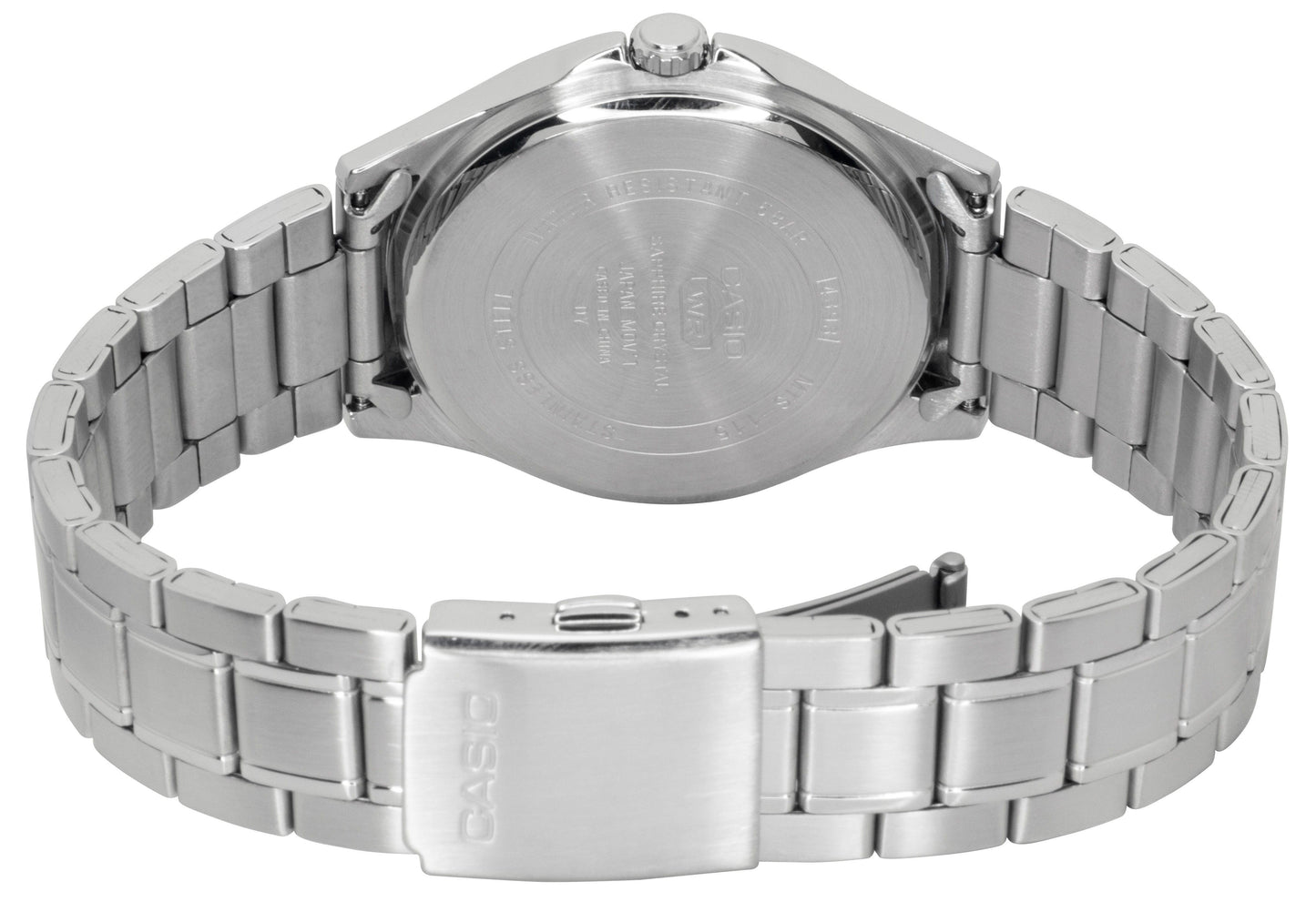 Casio Standard Analog Edelstahl Graues Zifferblatt Quarz MTS-115D-8AV Herrenuhr
