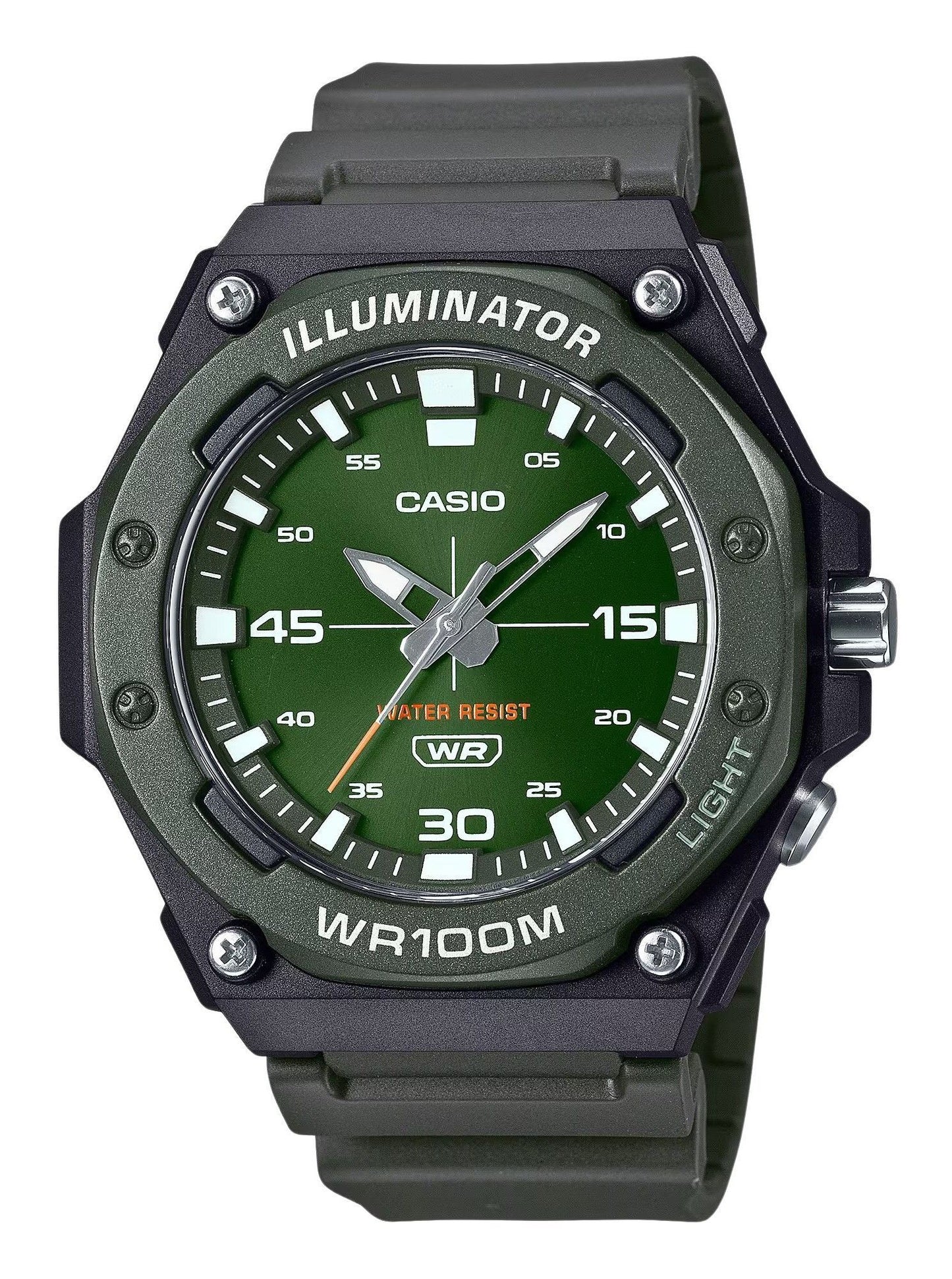 Casio Standard Analog Resin Strap Gr?nes Zifferblatt Quarz MW-620H-3AV 100M Herrenuhr
