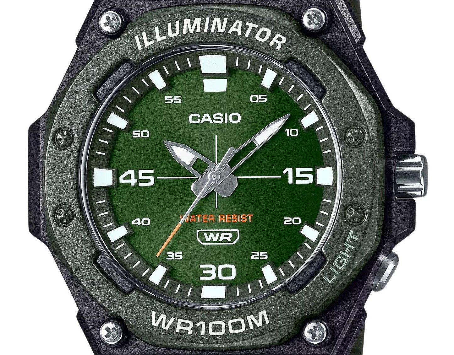 Casio Standard Analog Resin Strap Gr?nes Zifferblatt Quarz MW-620H-3AV 100M Herrenuhr