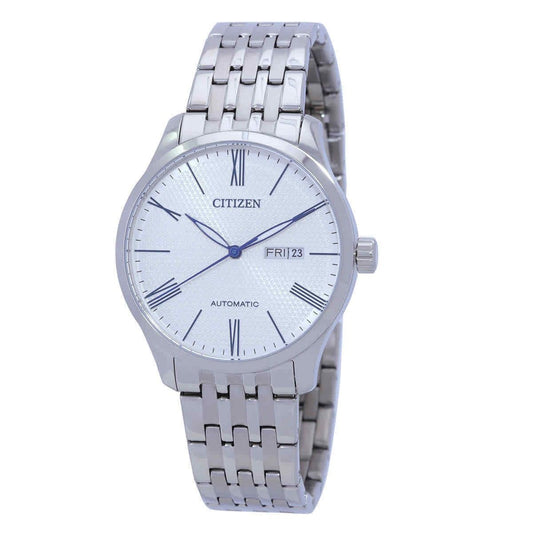 Citizen Edelstahl White Dial Automatik NH8350-59B Herrenuhr