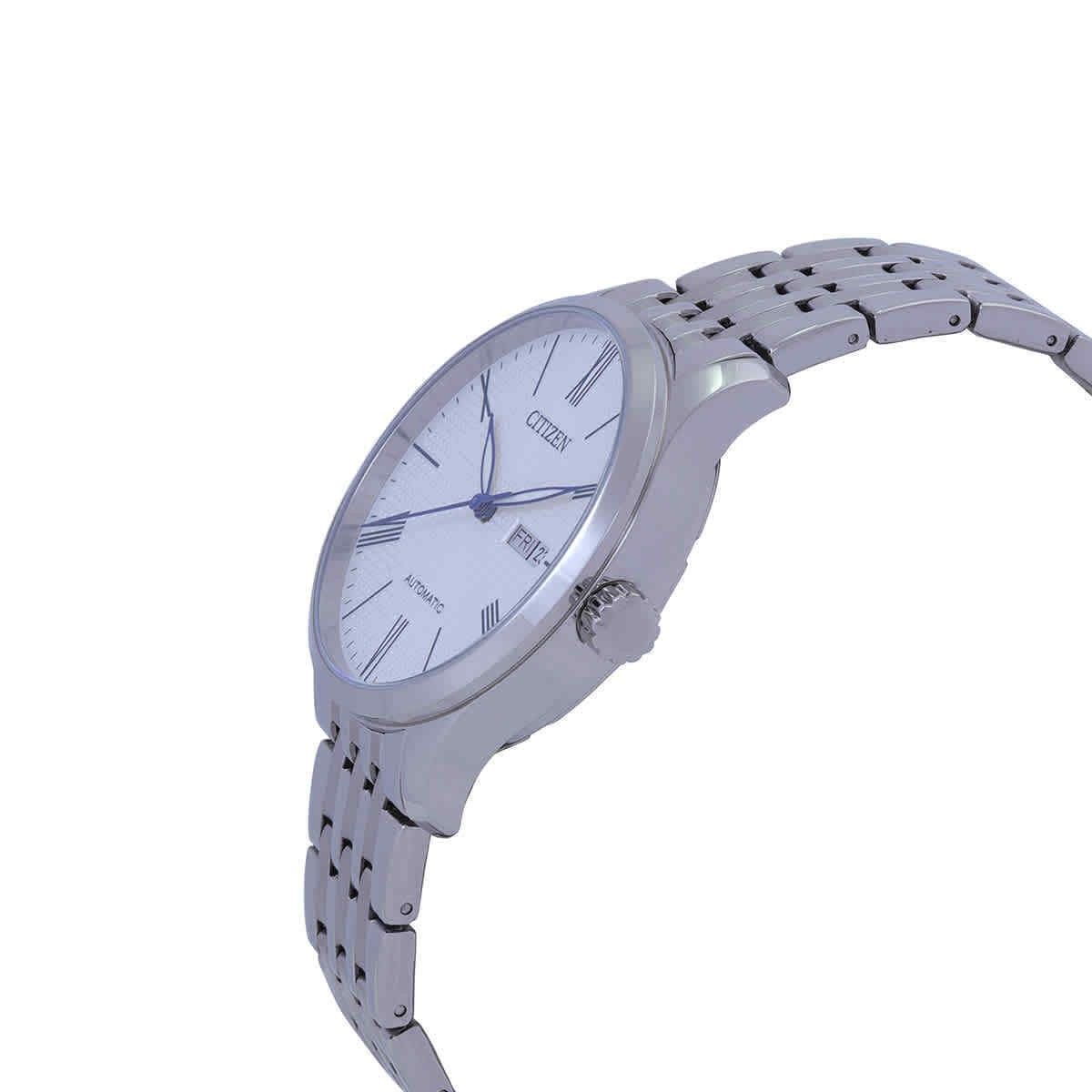 Citizen Edelstahl White Dial Automatik NH8350-59B Herrenuhr