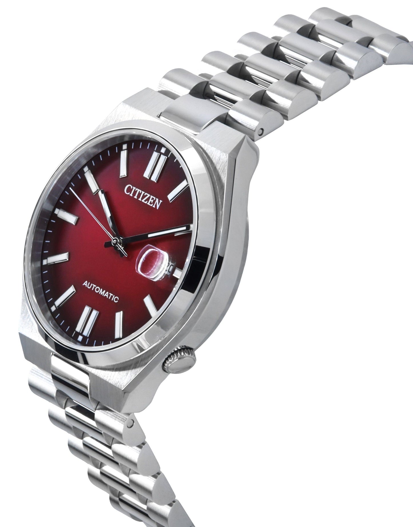 Citizen Tsuyosa Edelstahl Burgundy Dial Automatik NJ0150-56W Herrenuhr
