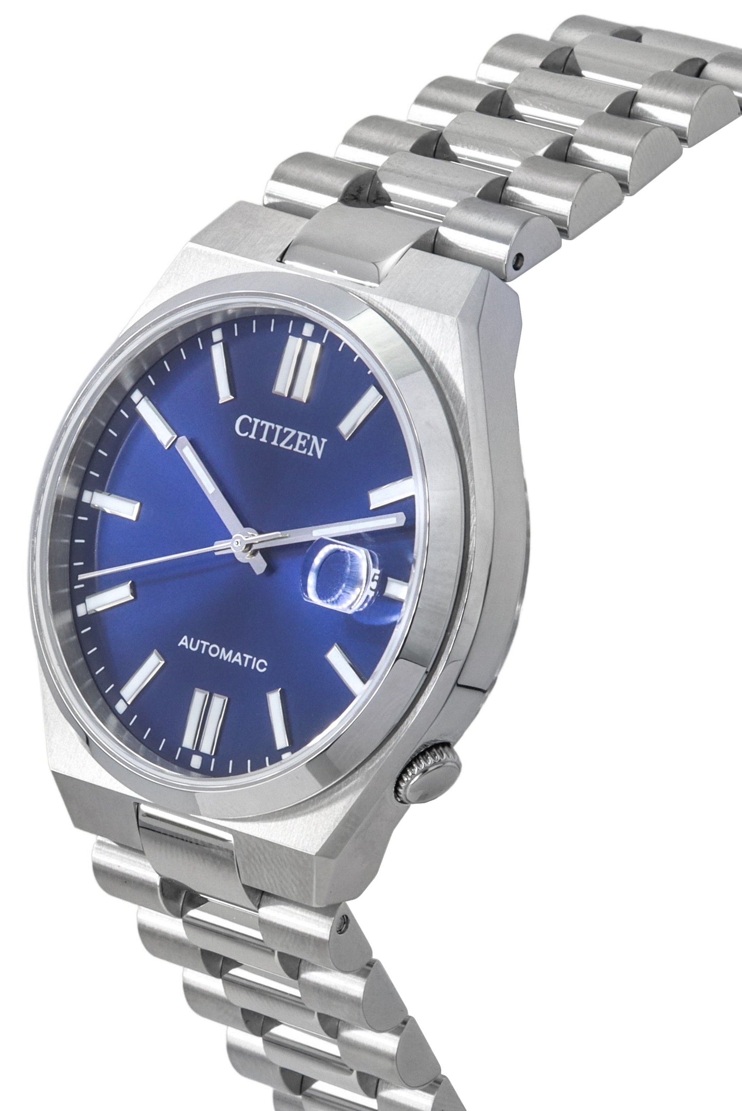 Citizen Tsuyosa Edelstahl Blaues Zifferblatt Automatik NJ0150-81L Herrenuhr