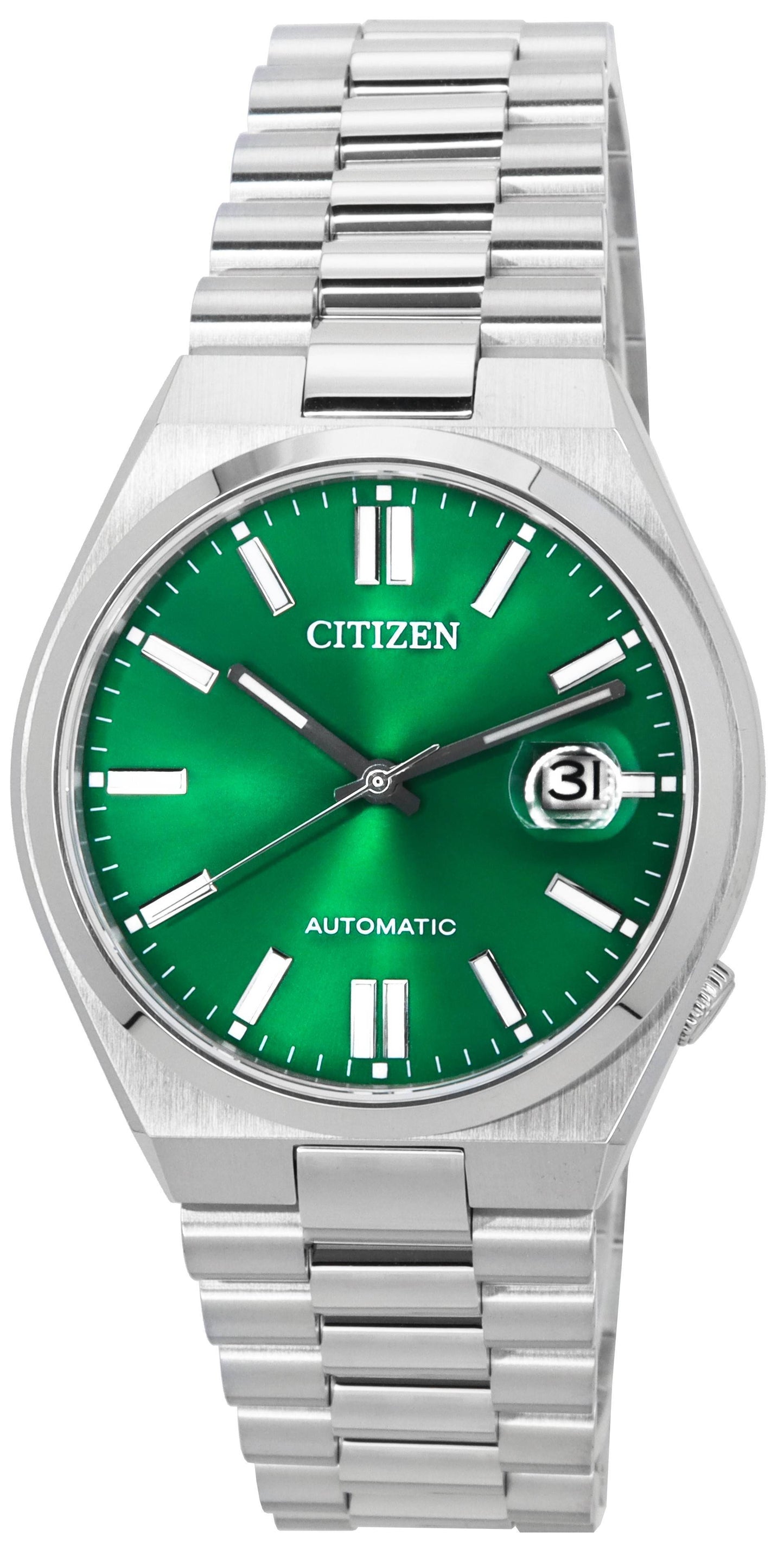 Citizen Tsuyosa Edelstahl Gr?nes Zifferblatt Automatik NJ0150-81X Herrenuhr