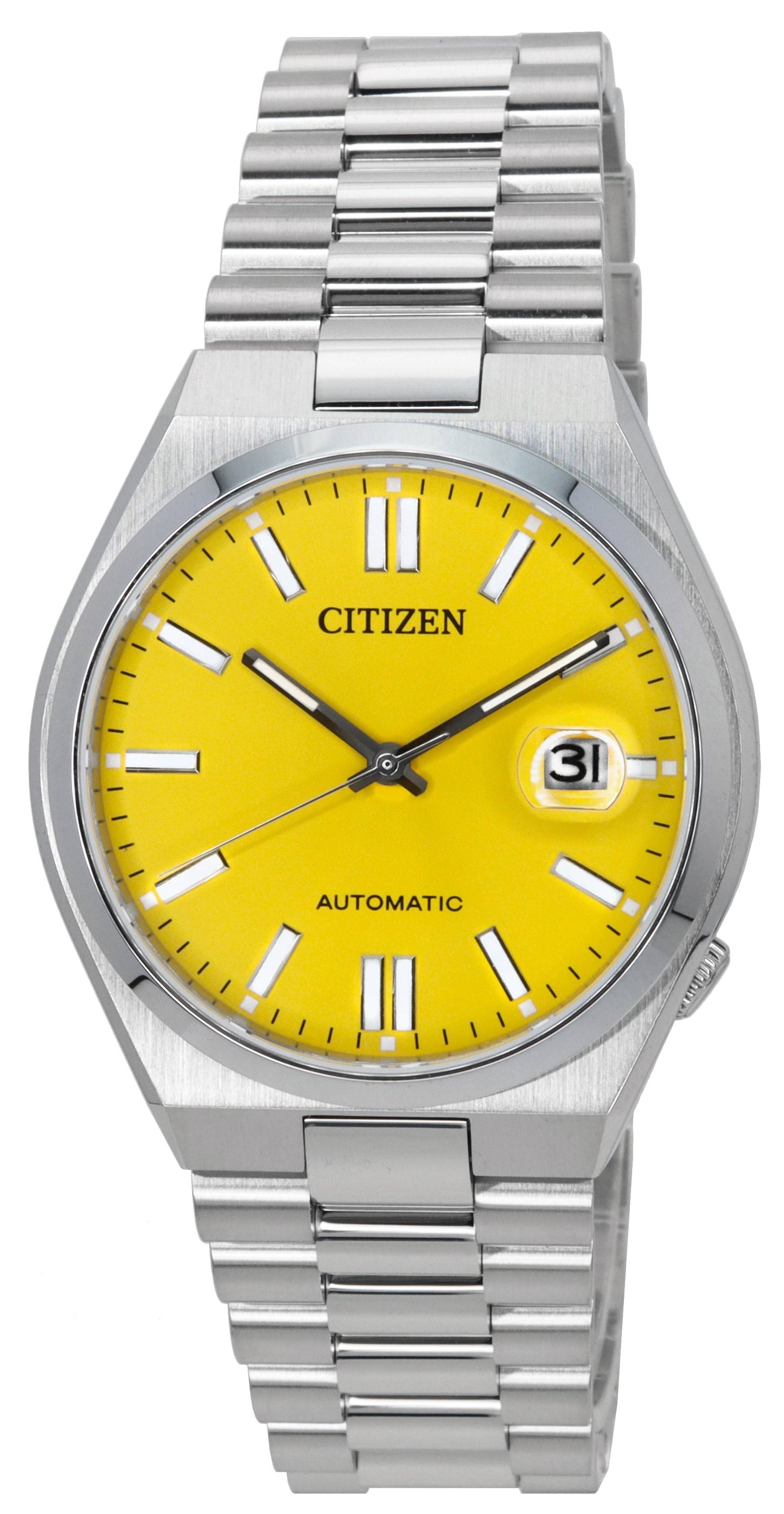 Citizen Tsuyosa Edelstahl Yellow Dial Automatik NJ0150-81Z Herrenuhr