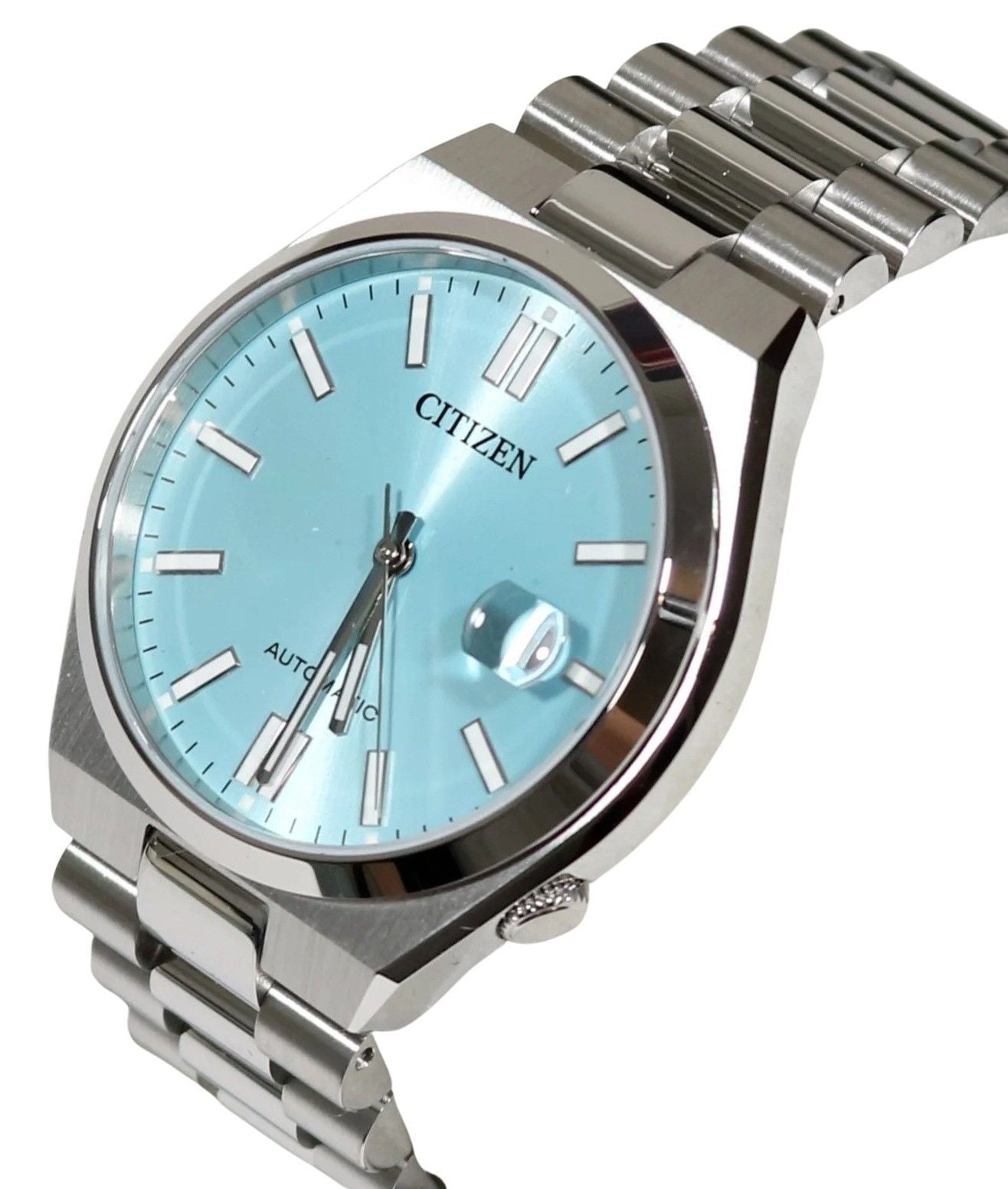 Citizen Tsuyosa Edelstahl Ice Blaues Zifferblatt Automatik NJ0151-88M Herrenuhr