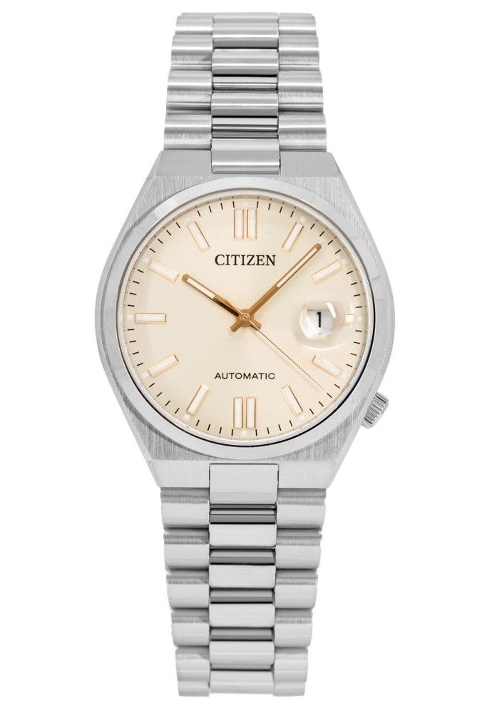 Citizen Tsuyosa Edelstahl Beige Dial Automatik NJ0151-88W Herrenuhr