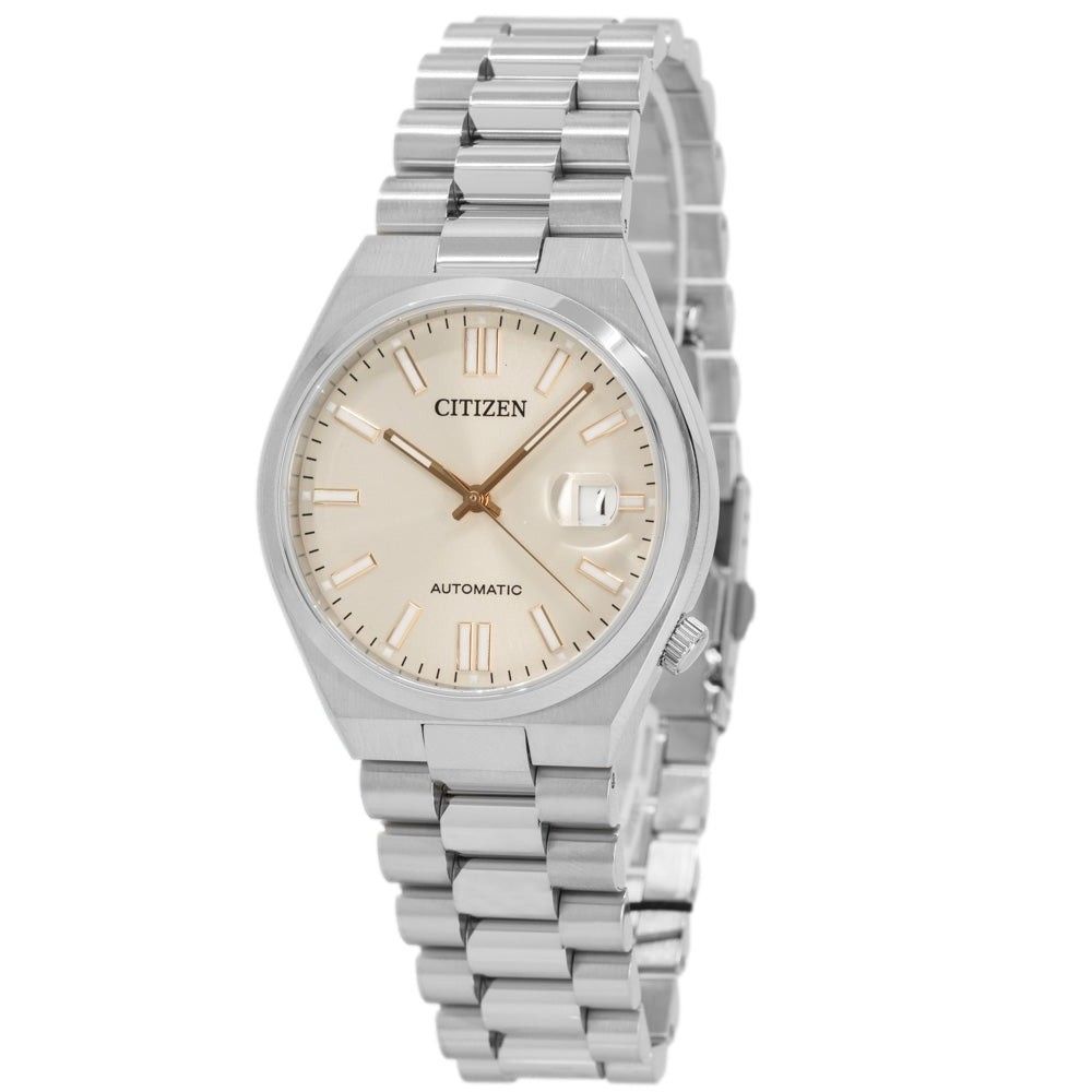 Citizen Tsuyosa Edelstahl Beige Dial Automatik NJ0151-88W Herrenuhr