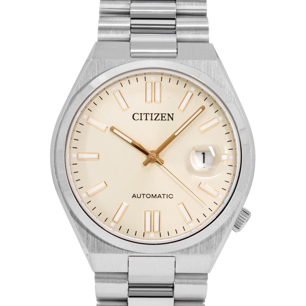 Citizen Tsuyosa Edelstahl Beige Dial Automatik NJ0151-88W Herrenuhr