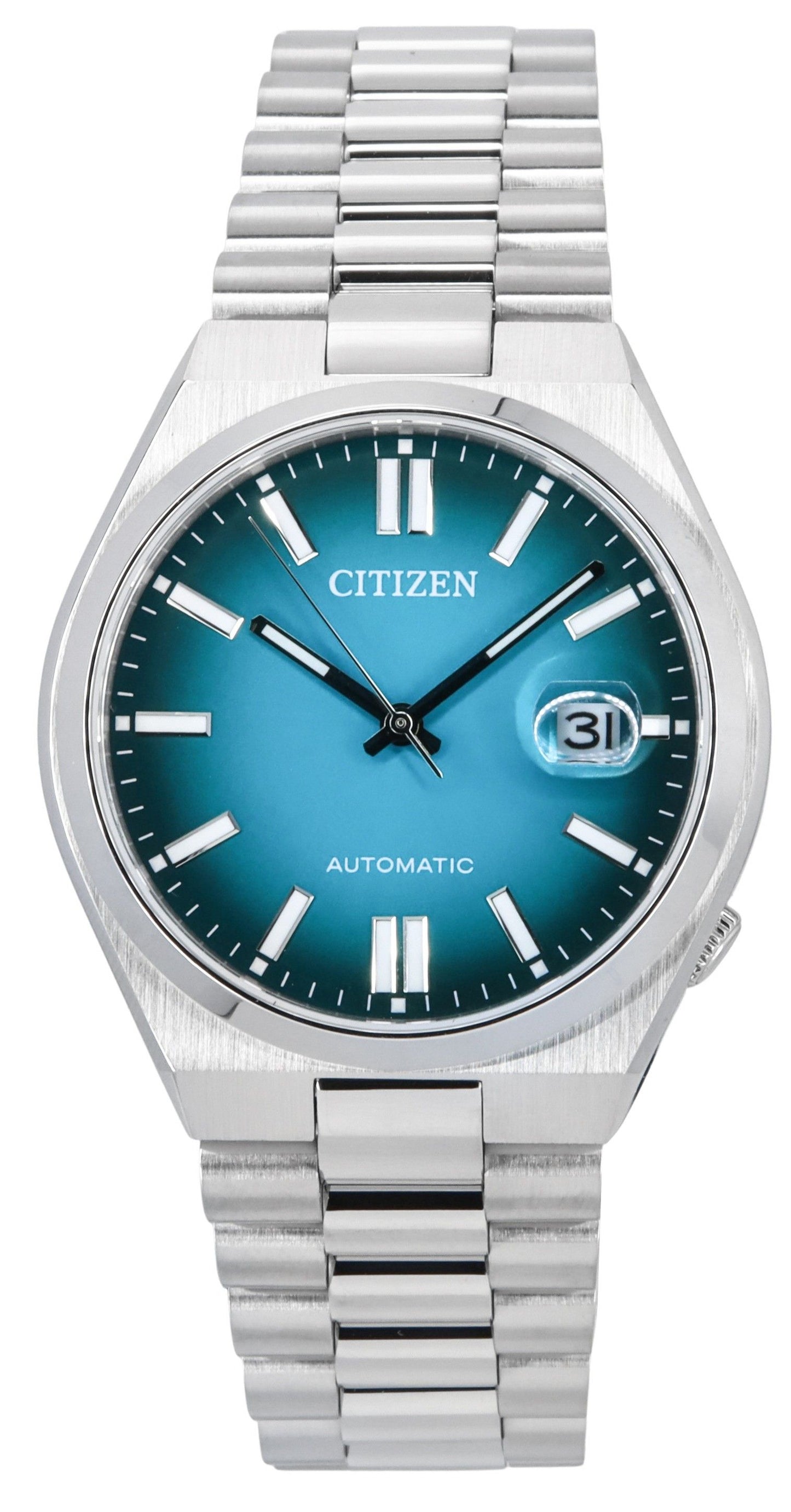 Citizen Tsuyosa Edelstahl Turquoise Dial Automatik NJ0151-88X Herrenuhr
