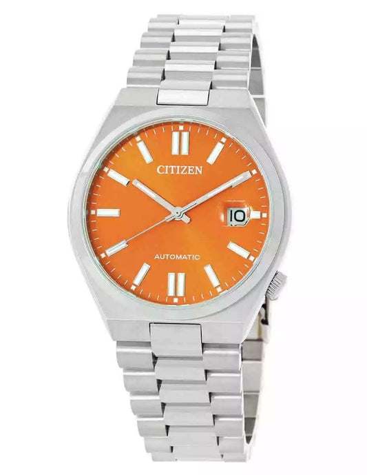 Citizen Tsuyosa Edelstahl Orange Dial Automatik NJ0151-88Z Herrenuhr