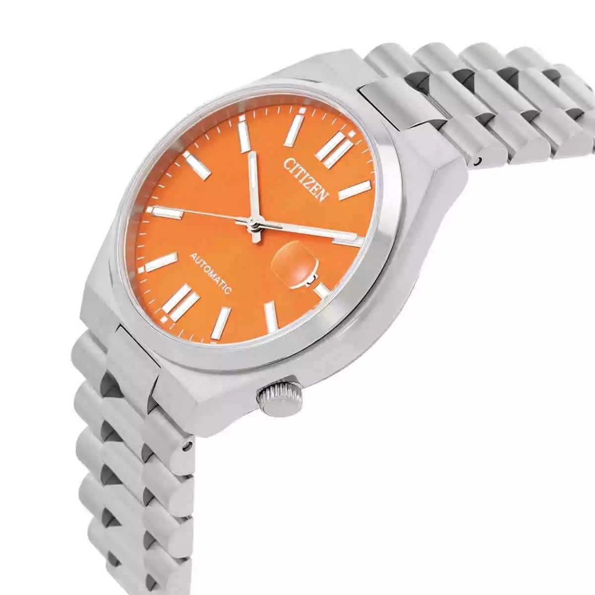 Citizen Tsuyosa Edelstahl Orange Dial Automatik NJ0151-88Z Herrenuhr