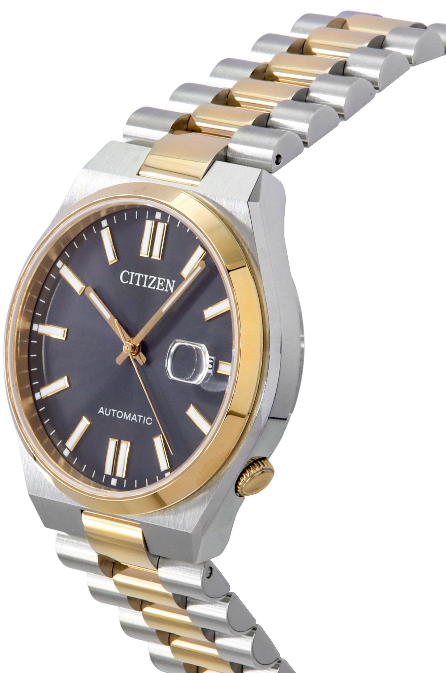 Citizen Tsuyosa Edelstahl Graues Zifferblatt Automatik NJ0154-80H Herrenuhr