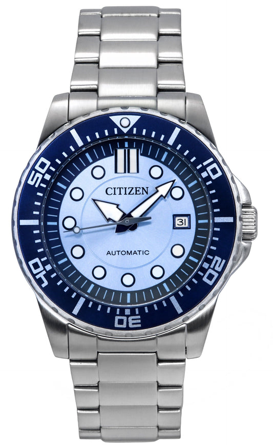 Citizen Limited Edition Edelstahl Blaues Zifferblatt Automatik NJ0178-81M 100M Herrenuhr