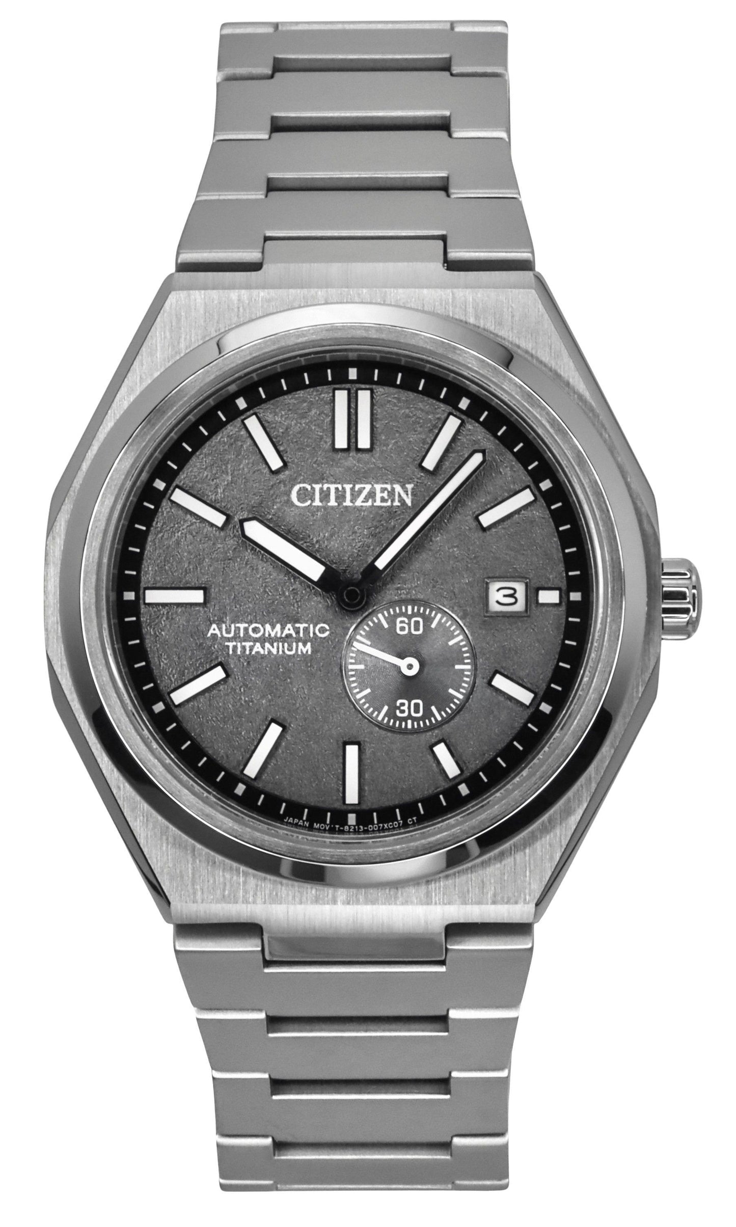 Citizen Zenshin Super Titanium Graues Zifferblatt Automatik NJ0180-80H 100M Herrenuhr