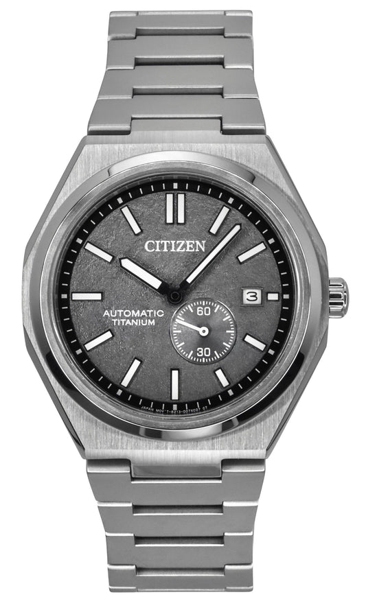 Citizen Zenshin Super Titanium Graues Zifferblatt Automatik NJ0180-80H 100M Herrenuhr