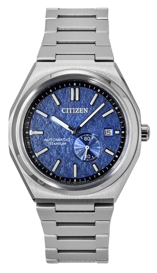 Citizen Zenshin Super Titanium Blaues Zifferblatt Automatik NJ0180-80L 100M Herrenuhr
