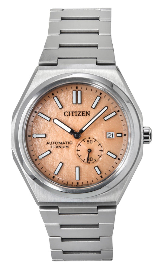 Citizen Zenshin Super Titanium Orange Dial Automatik NJ0180-80Z 100M Herrenuhr