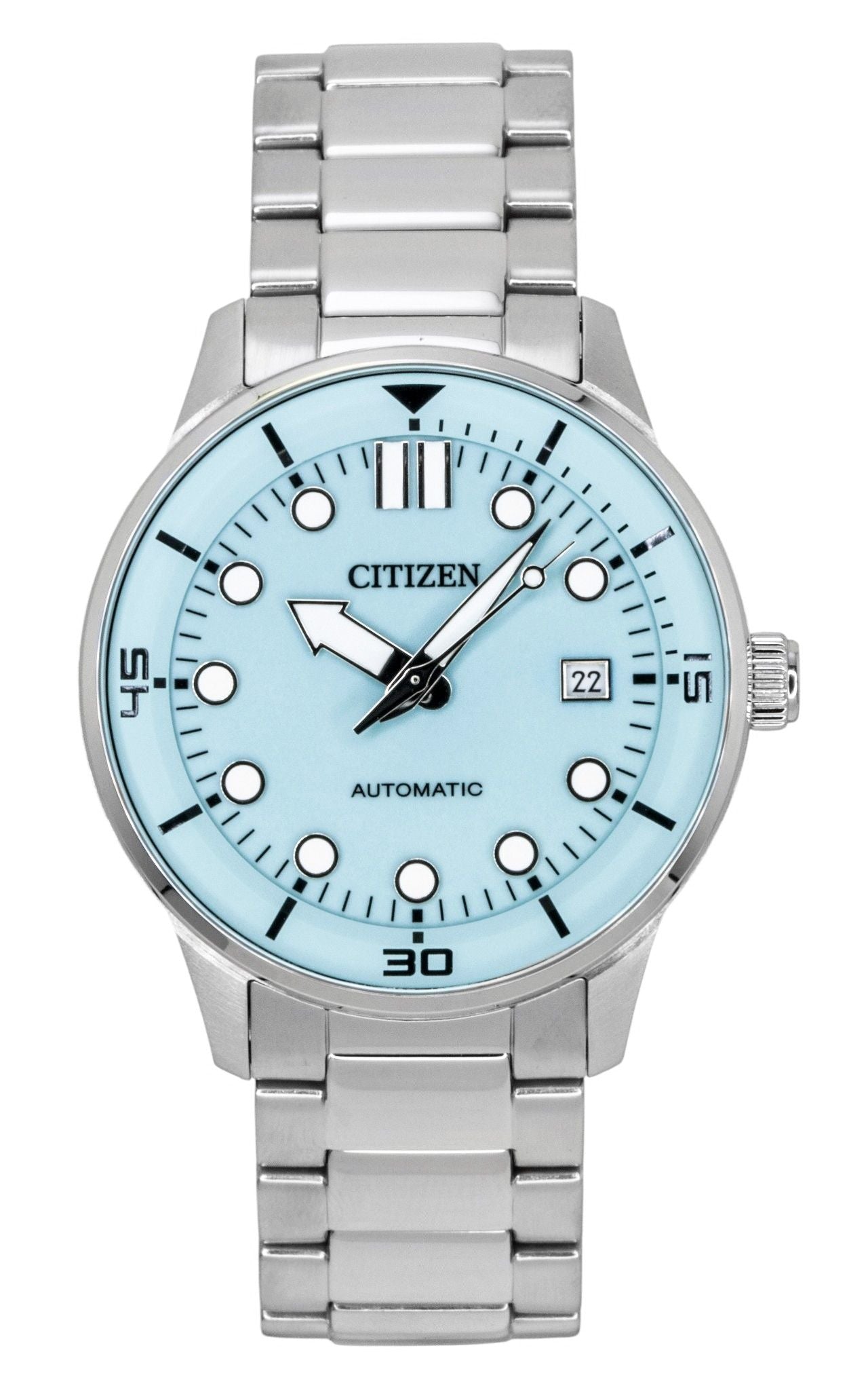 Citizen Analog Edelstahl Turquoise Dial Automatik NJ0191-83M 100M Herrenuhr