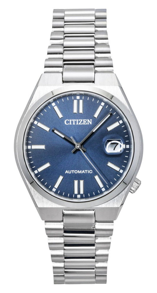 Citizen Tsuyosa Edelstahl Blaues Zifferblatt Automatik NJ0200-50M Herrenuhr
