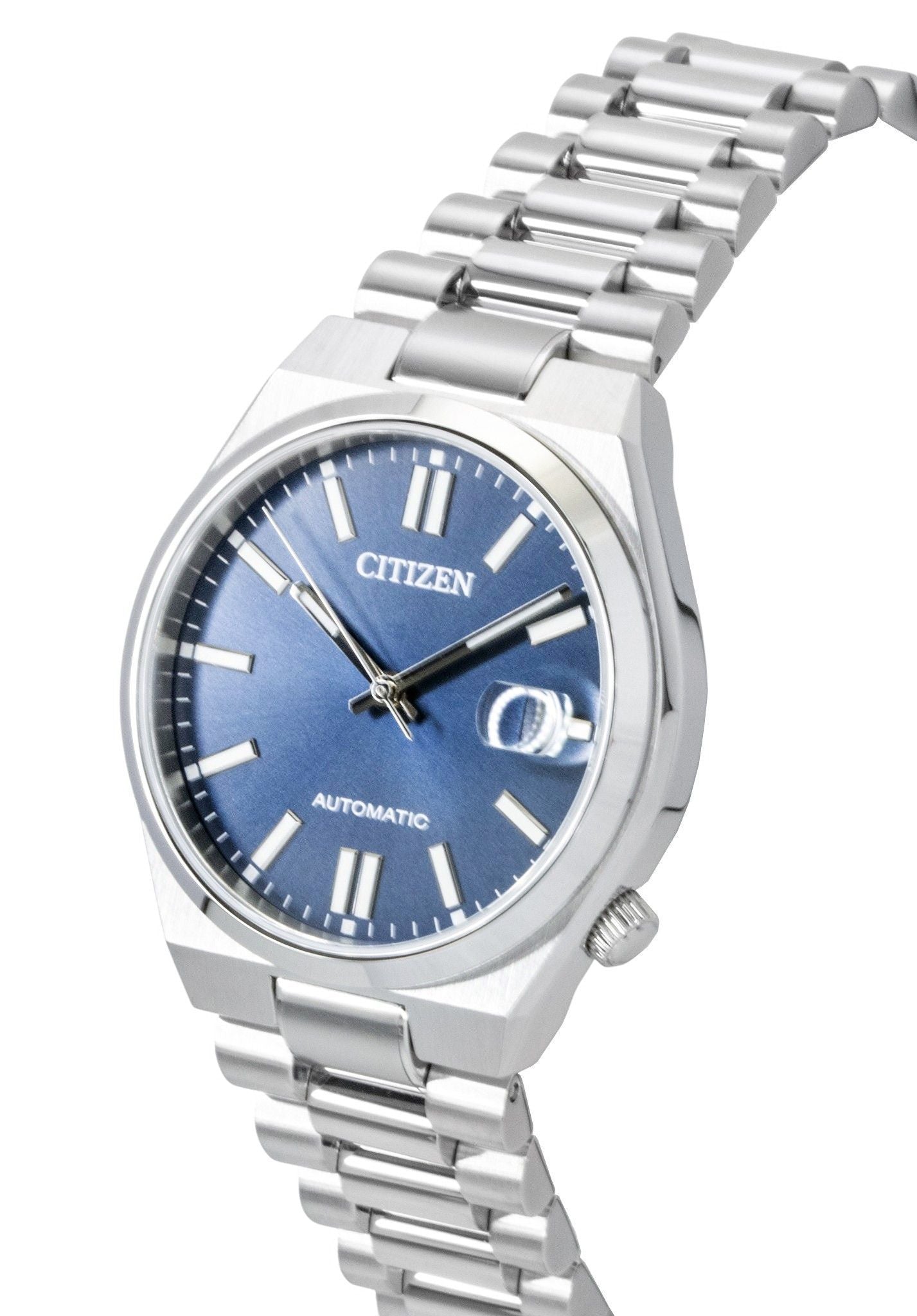 Citizen Tsuyosa Edelstahl Blaues Zifferblatt Automatik NJ0200-50M Herrenuhr