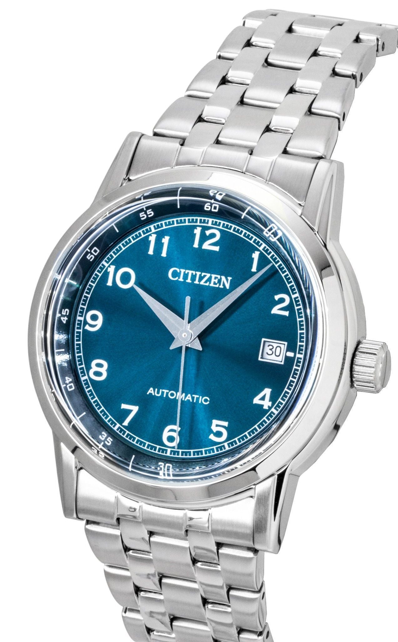 Citizen Edelstahl Gr?nes Zifferblatt Automatik NJ0210-56M Herrenuhr