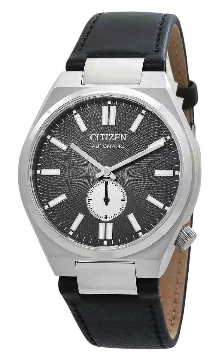 Citizen Tsuyosa Small Second Lederarmband Graues Zifferblatt Automatik NK5010-01H Herrenuhr