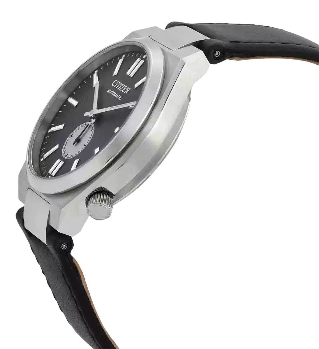 Citizen Tsuyosa Small Second Lederarmband Graues Zifferblatt Automatik NK5010-01H Herrenuhr