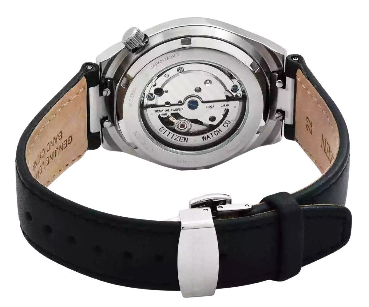 Citizen Tsuyosa Small Second Lederarmband Graues Zifferblatt Automatik NK5010-01H Herrenuhr