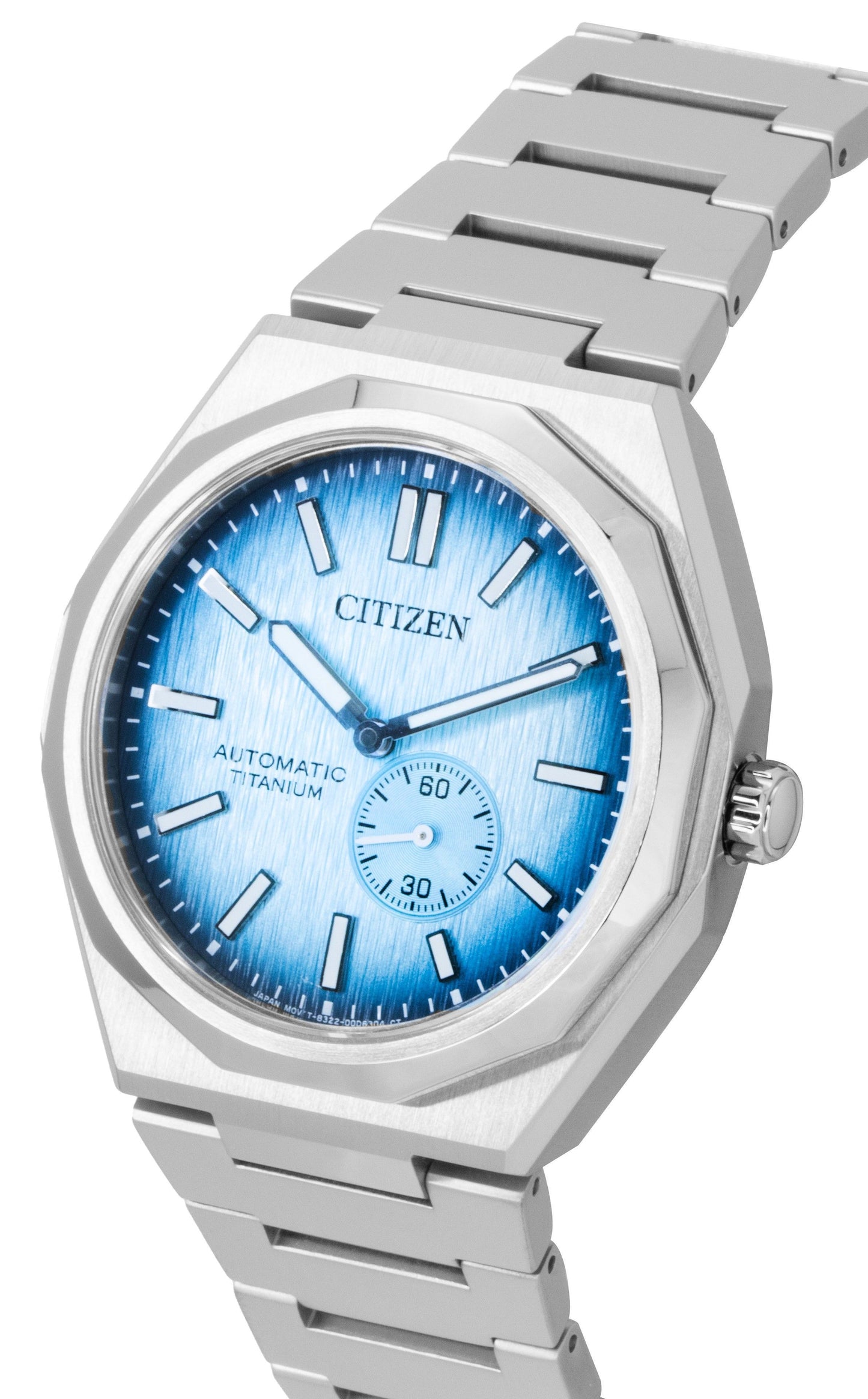 Citizen Zenshin 60 Super Titanium Light Blaues Zifferblatt Automatik NK5020-58L 100M Herrenuhr