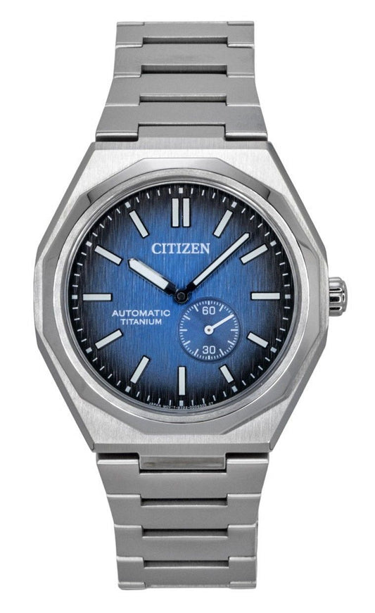 Citizen Zenshin 60 Super Titanium Dark Blaues Zifferblatt Automatik NK5020-58M 100M Herrenuhr