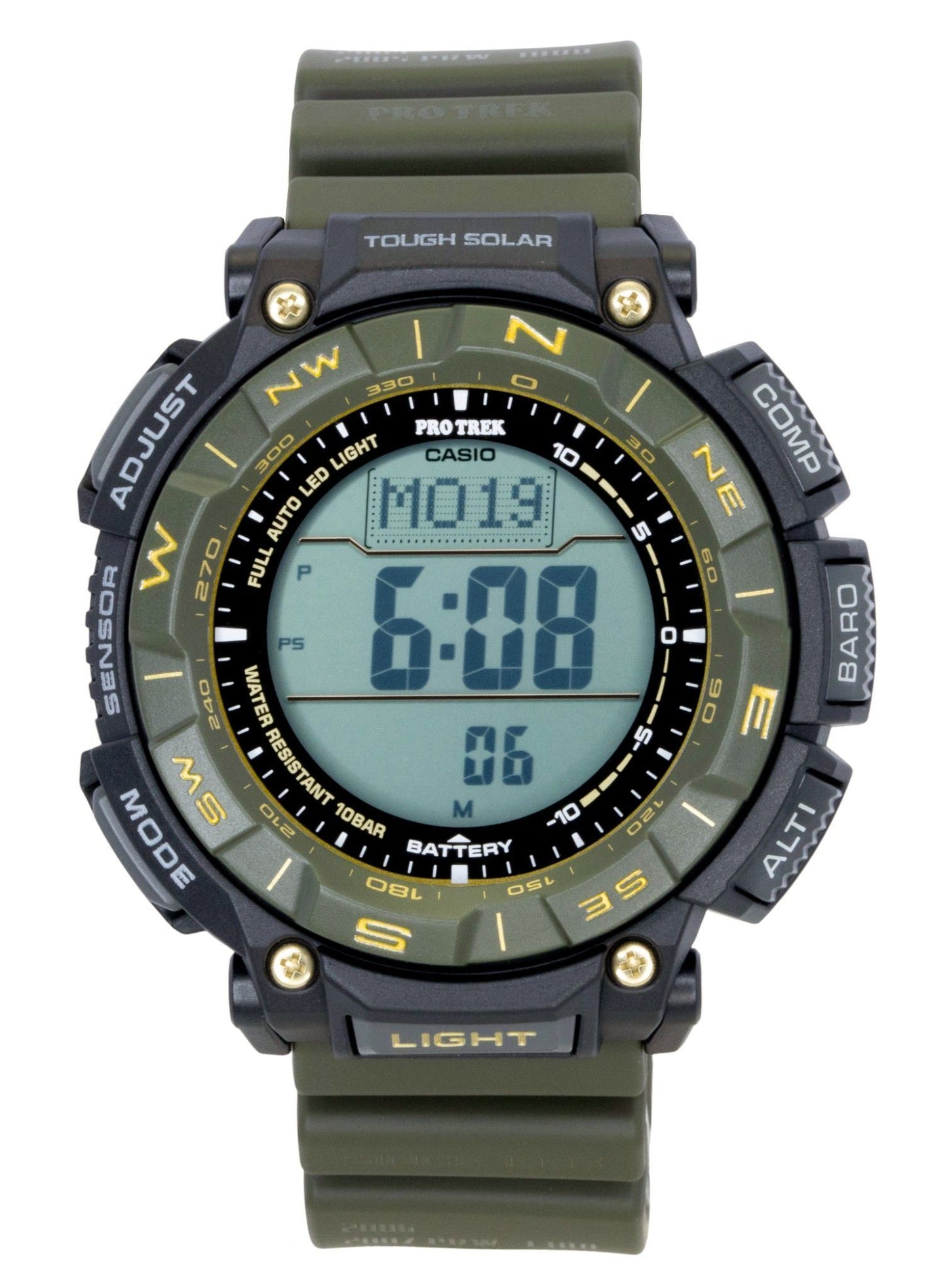 Casio Pro Trek Digital Bio-Based Resin Strap Solar PRG-340ANS-3 100M Herrenuhr
