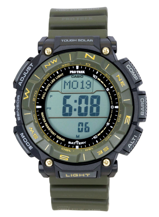 Casio Pro Trek Digital Bio-Based Resin Strap Solar PRG-340ANS-3 100M Herrenuhr
