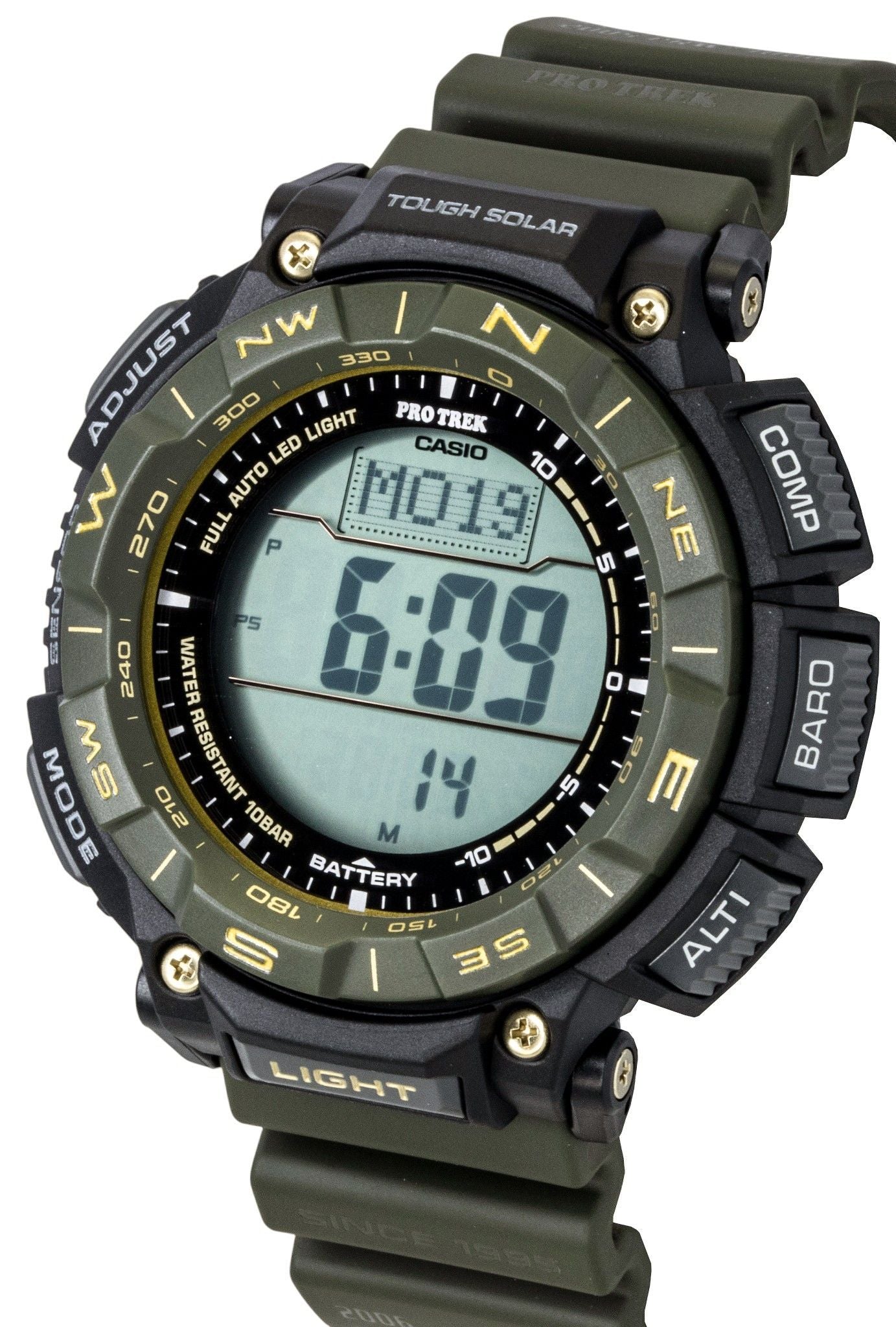 Casio Pro Trek Digital Bio-Based Resin Strap Solar PRG-340ANS-3 100M Herrenuhr