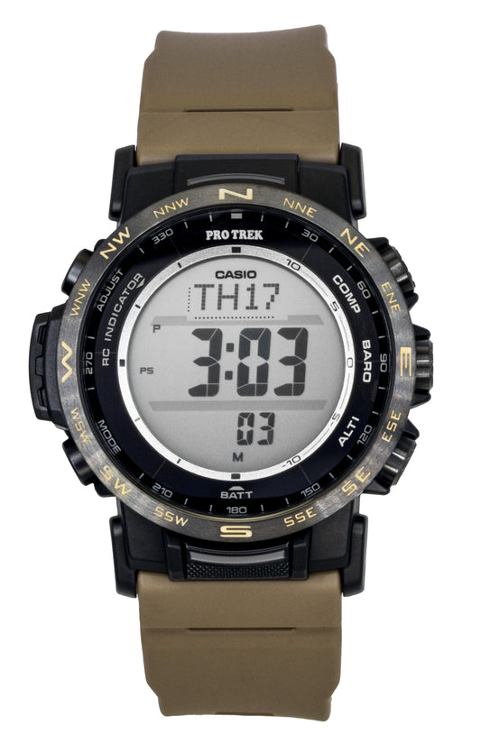 Casio Pro Trek Digital Bio-Based Resin Solar PRW-35LD-5 100M Herrenuhr