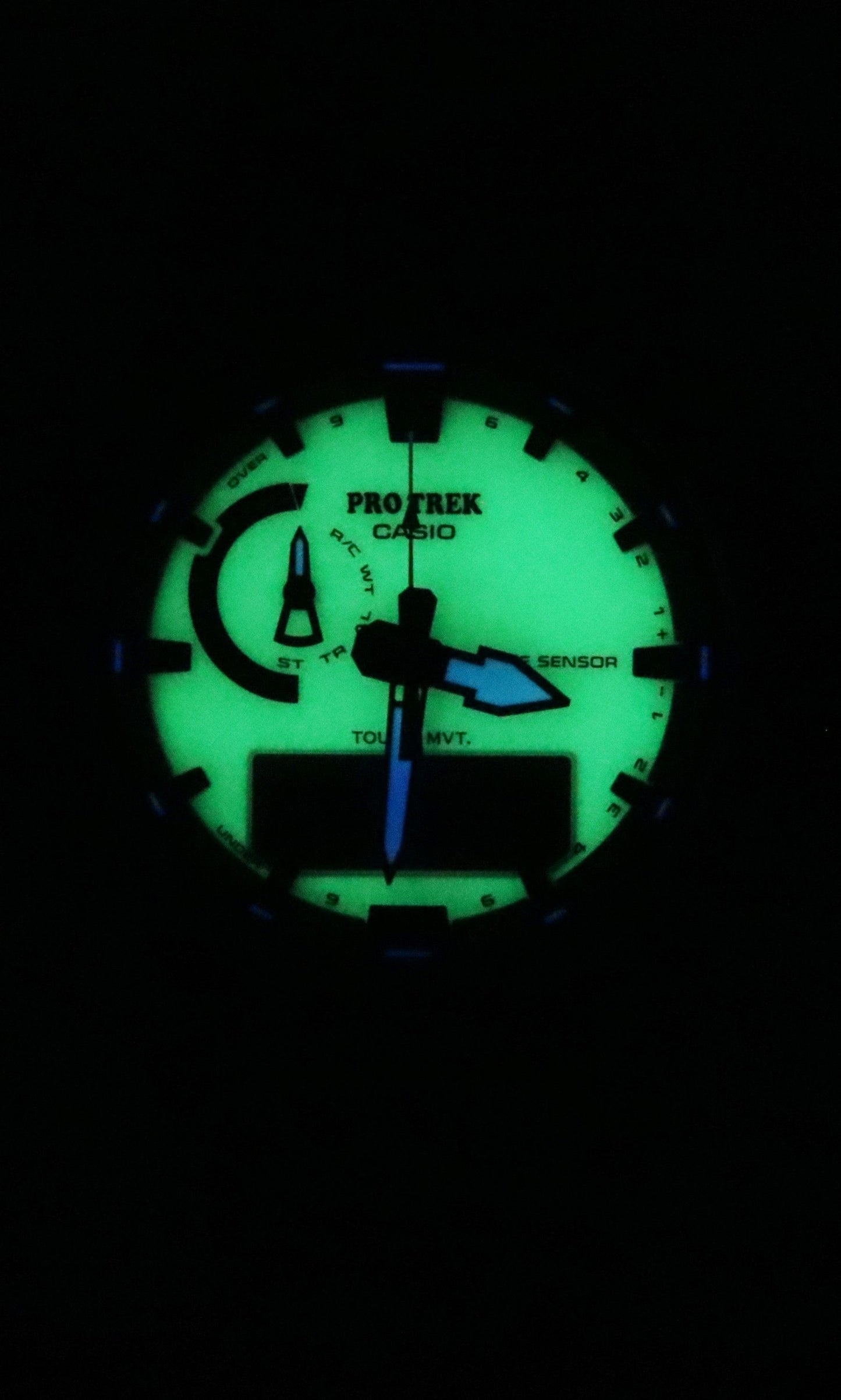 Casio Pro Trek Analog Digital Bio-Based Resin Strap White Dial Solar PRW-61LD-3 100M Herrenuhr