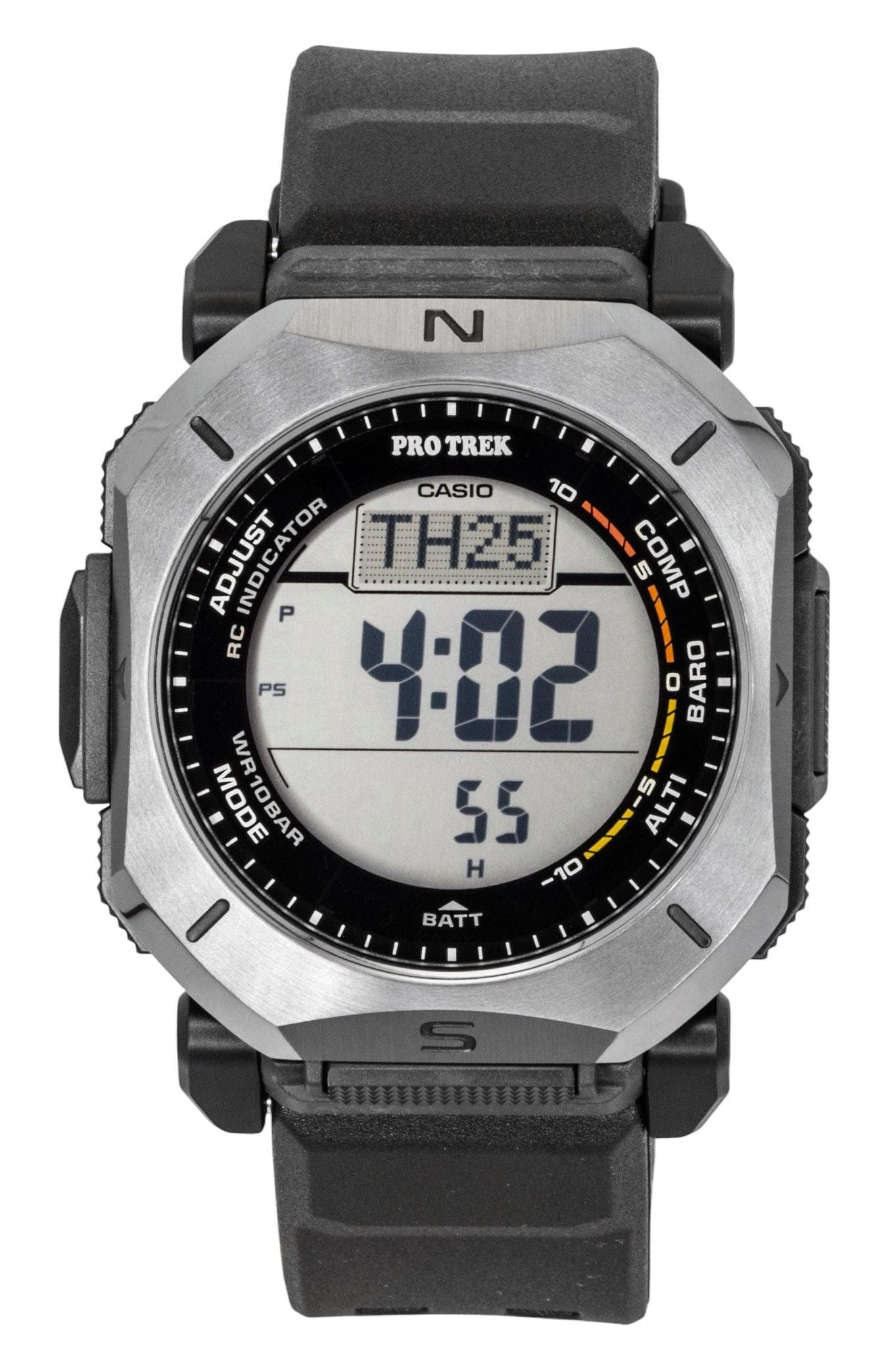 Casio Pro Trek Digital Radio-Controlled Rubber Strap Solar PRW-69Y-1 100M Herrenuhr