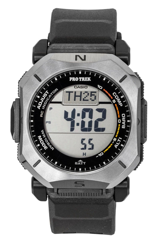 Casio Pro Trek Digital Radio-Controlled Rubber Strap Solar PRW-69Y-1 100M Herrenuhr