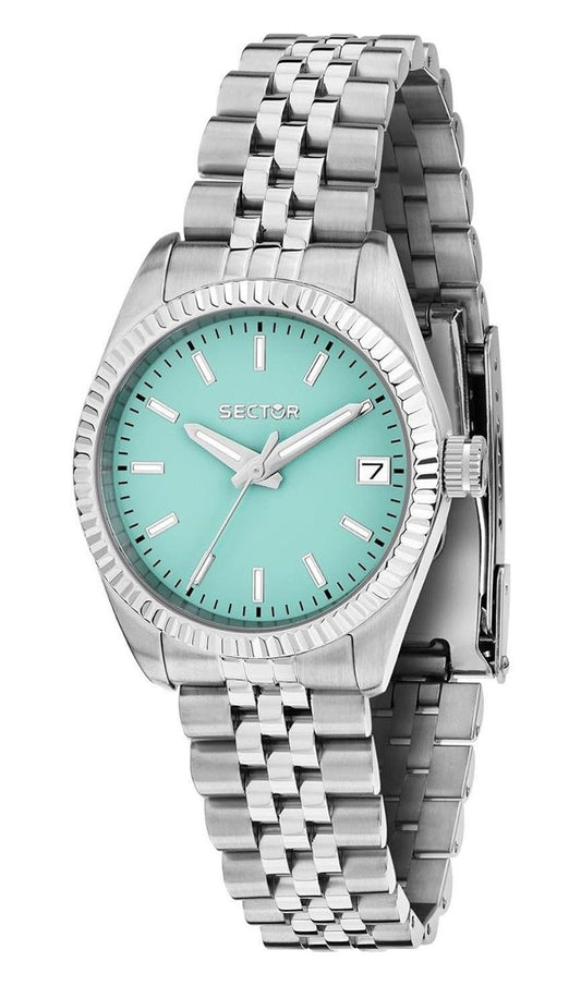 Sector 240 Edelstahl Turquoise Dial Quarz R3253240515 Damenuhr