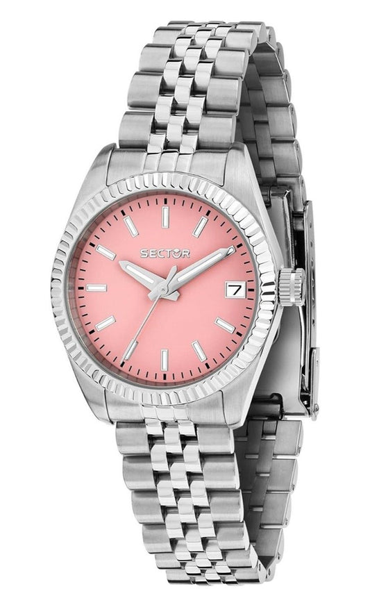 Sector 240 Edelstahl Pink Dial Quarz R3253240516 Damenuhr
