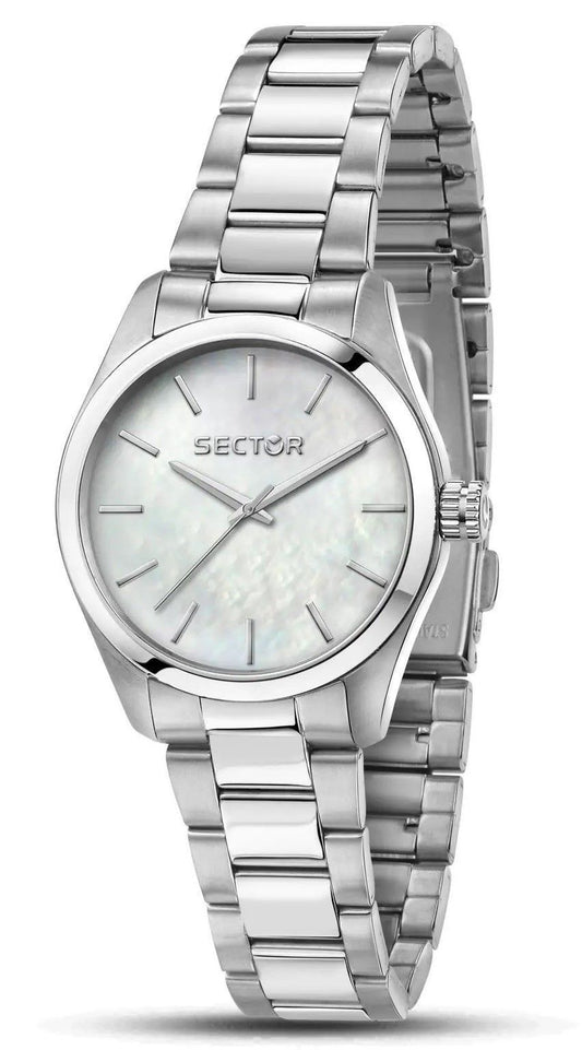 Sector 270 Just Time Edelstahl Perlmutt-Zifferblatt Quarz R3253578510 Damenuhr