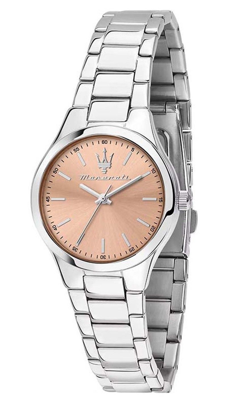 Maserati Attrazione Edelstahl Rose Gold Sunray Dial Quarz R8853151507 Damenuhr