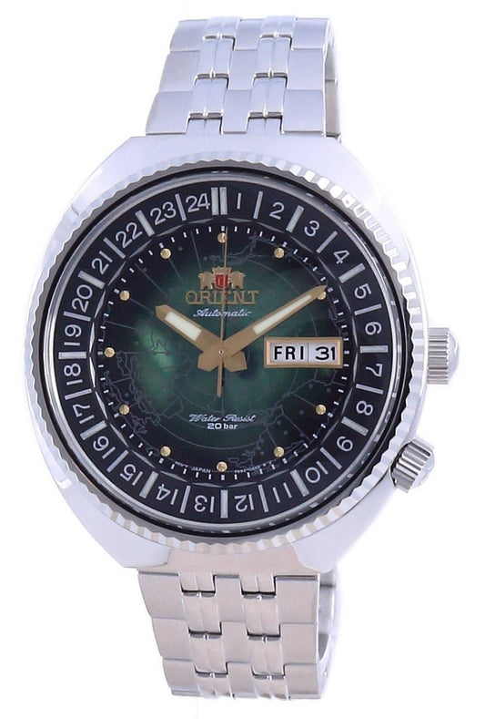 Orient World Map Revival Edelstahl Automatik Taucher RA-AA0E02E19B RA-AA0E02E39B 200M Herrenuhr