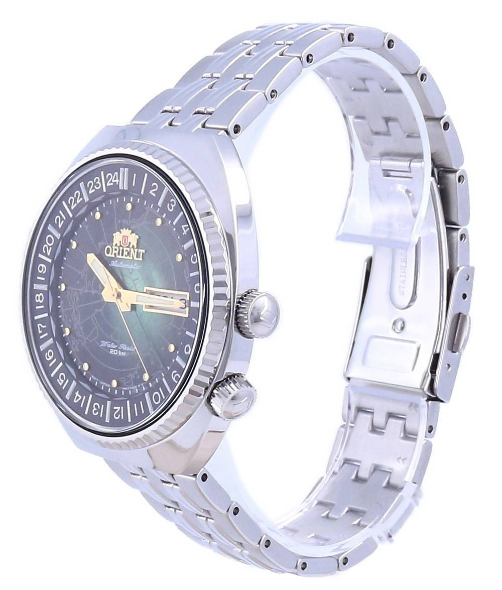 Orient World Map Revival Edelstahl Automatik Taucher RA-AA0E02E19B RA-AA0E02E39B 200M Herrenuhr