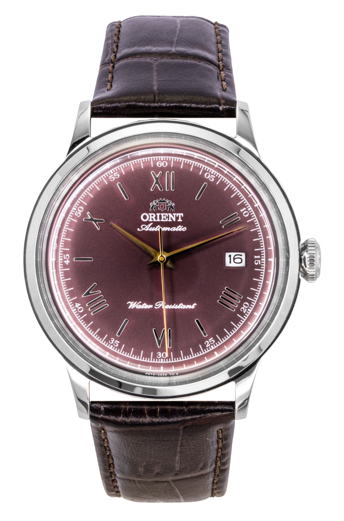 Orient Classic Lederarmband Bordeaux Dial Automatik RA-AC0026R Herrenuhr